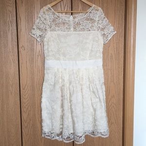 Size 14 white lace dress